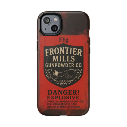 Frontier Mills Black Powder Tough Magnetic iPhone Case