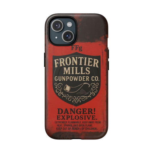 Frontier Mills Black Powder Tough Magnetic iPhone Case