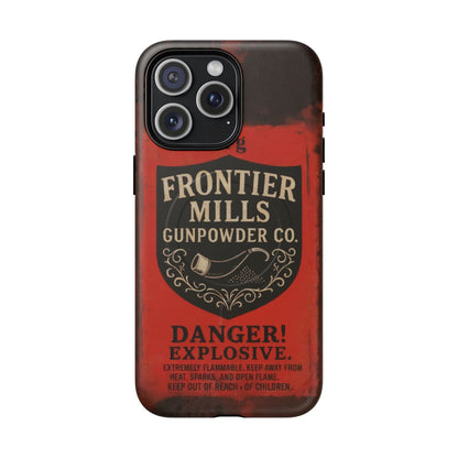Frontier Mills Black Powder Tough Magnetic iPhone Case