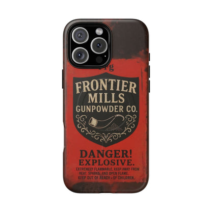 Frontier Mills Black Powder Tough Magnetic iPhone Case