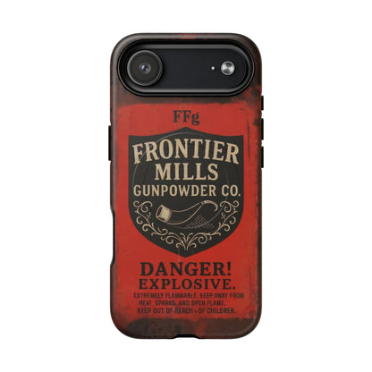 Frontier Mills Black Powder Tough Magnetic iPhone Case