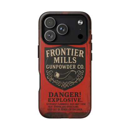 Frontier Mills Black Powder Tough Magnetic iPhone Case