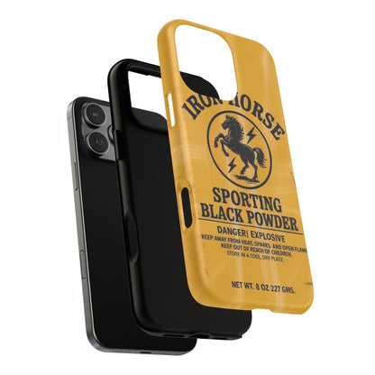 Iron Horse Black Powder Tough Magnetic iPhone Case