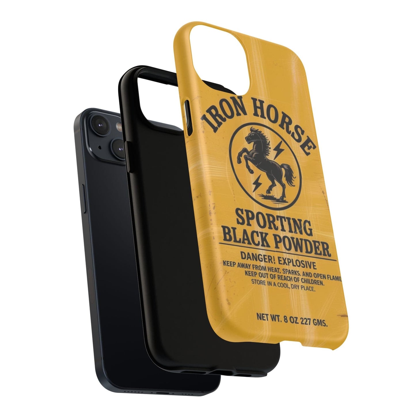 Iron Horse Black Powder Tough Magnetic iPhone Case