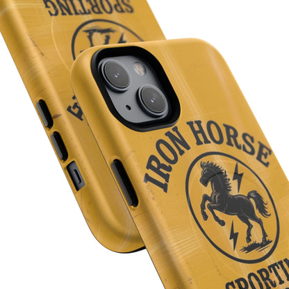 Iron Horse Black Powder Tough Magnetic iPhone Case