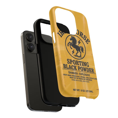 Iron Horse Black Powder Tough Magnetic iPhone Case