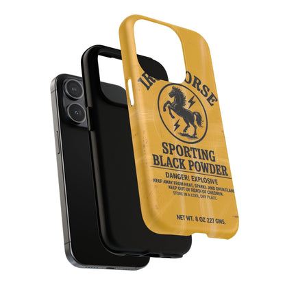 Iron Horse Black Powder Tough Magnetic iPhone Case