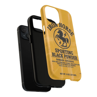 Iron Horse Black Powder Tough Magnetic iPhone Case