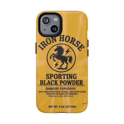 Iron Horse Black Powder Tough Magnetic iPhone Case