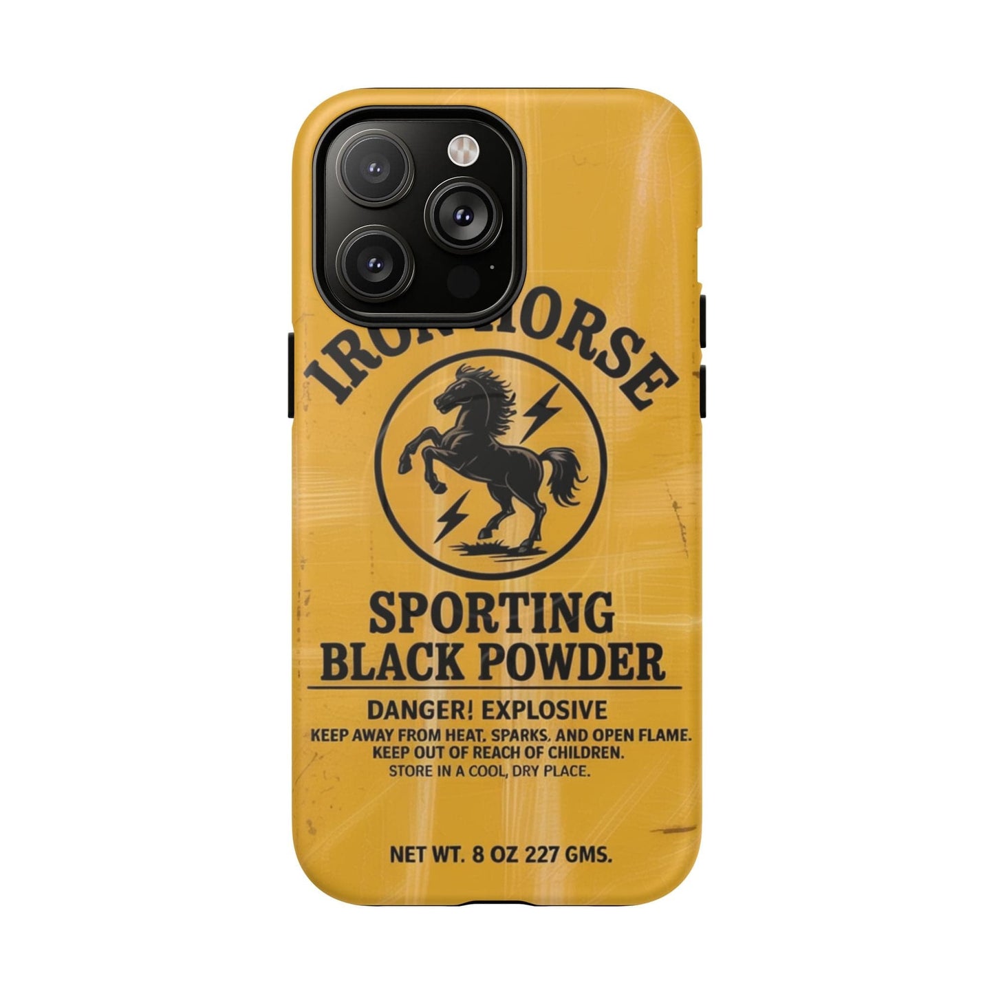 Iron Horse Black Powder Tough Magnetic iPhone Case