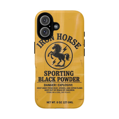 Iron Horse Black Powder Tough Magnetic iPhone Case