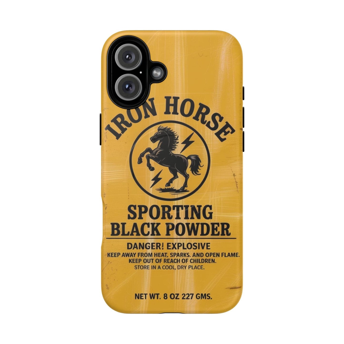 Iron Horse Black Powder Tough Magnetic iPhone Case