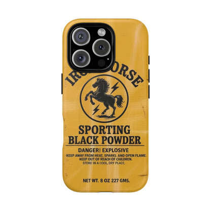 Iron Horse Black Powder Tough Magnetic iPhone Case