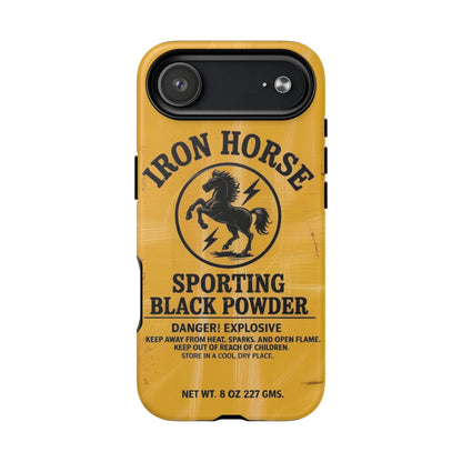 Iron Horse Black Powder Tough Magnetic iPhone Case