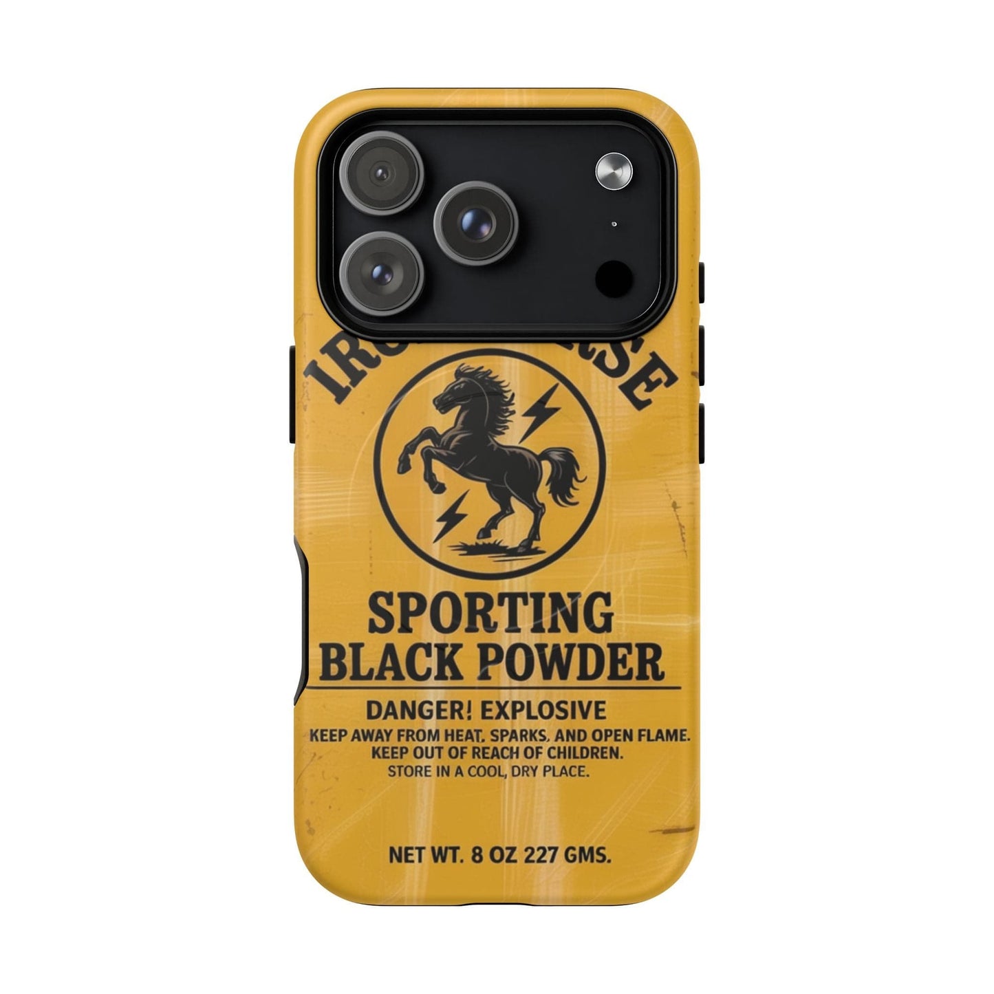 Iron Horse Black Powder Tough Magnetic iPhone Case