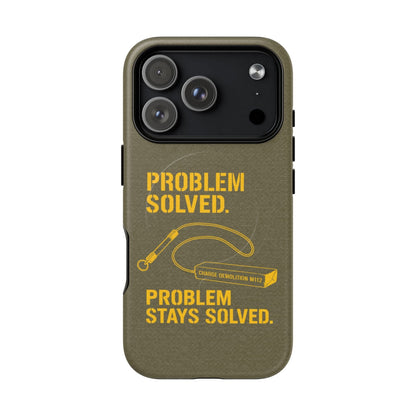 Problem Solved Tough Magnetic iPhone Case
