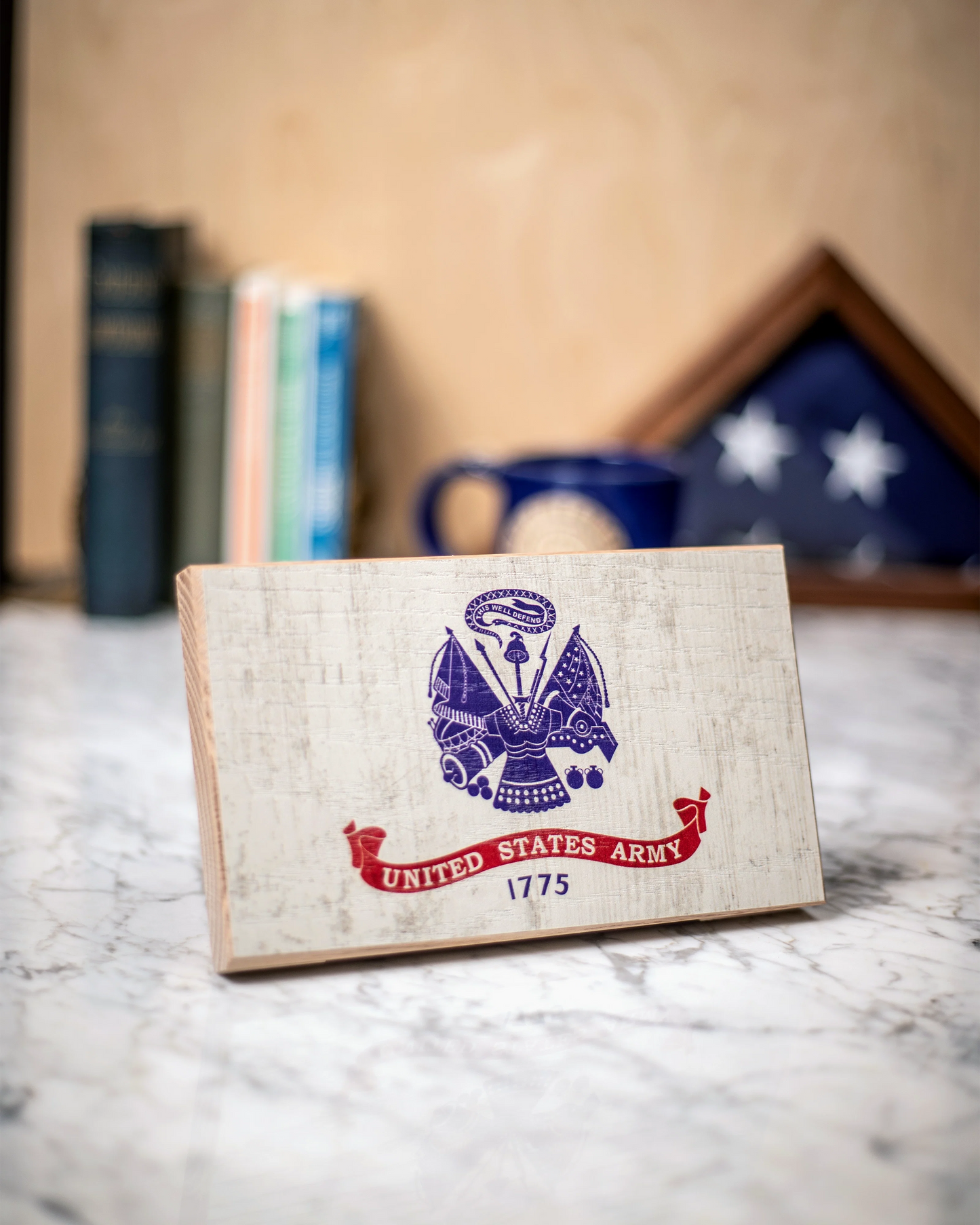 Collective - Army Wooden Desk Flag