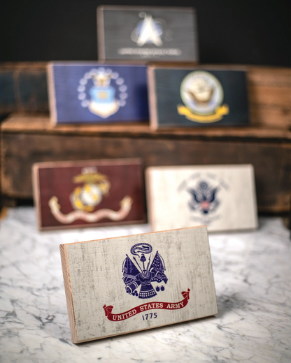 Collective - Army Wooden Desk Flag