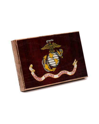 Collective - Marine Corps Wooden Desk Flag
